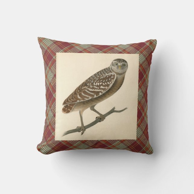 Uggla Red Orange Play Dekorativ kudde (Framsida)