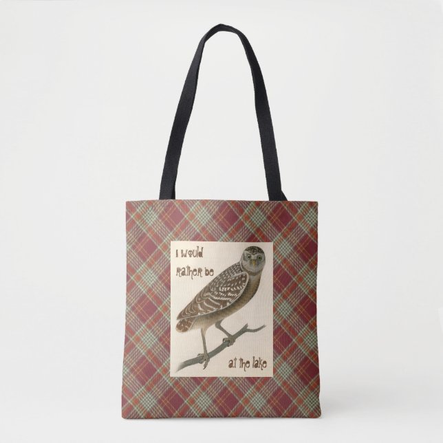 Uggla Red Orange Play Skull Tote Tygkasse (Framsida)