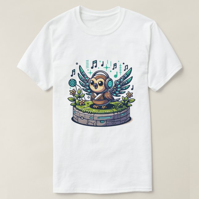 Uggla Robot T-shirt (Design framsida)