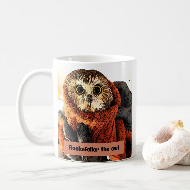 Uggla, Rockefeller Kaffemugg (Med munk)