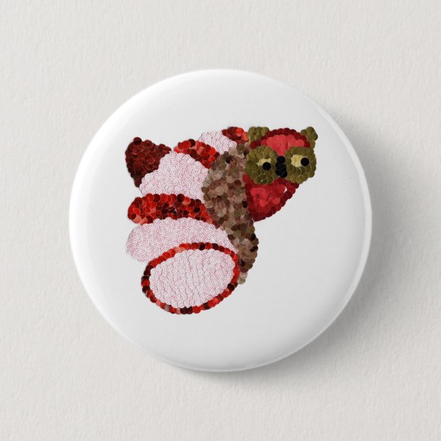 Uggla Round Badge Knapp (Framsida)