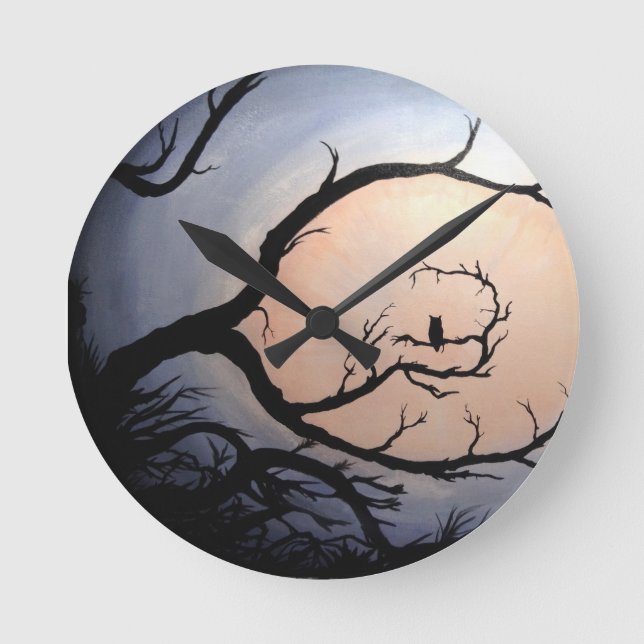 Uggla Rund Klocka (Framsida)