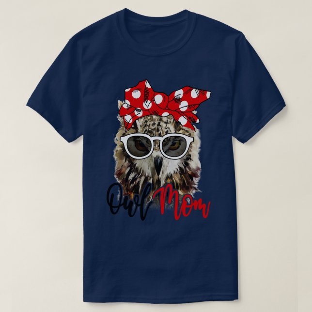 Uggla Shirt Uggla Mamma Bandana T Shirt (Design framsida)