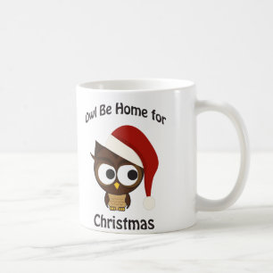 Uggla ska vara hemma till jul! kaffemugg