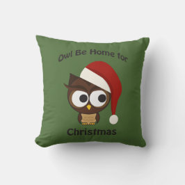 Uggla ska vara hemma till jul! kudde