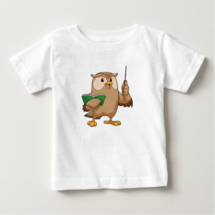 Uggla som lärare med Bok och pekare T Shirt