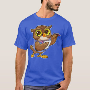 Uggla som sekreterare för Ballpoint-pennanteckning T Shirt