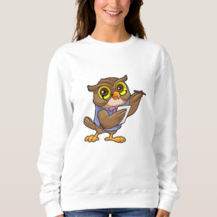 Uggla som sekreterare för penna & anteckning t shirt