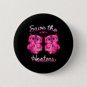 Uggla Spara A Hooters Rosa Ribbon Breast Cancer Gi Knapp