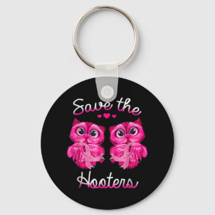 Uggla Spara A Hooters Rosa Ribbon Breast Cancer Gi Nyckelring