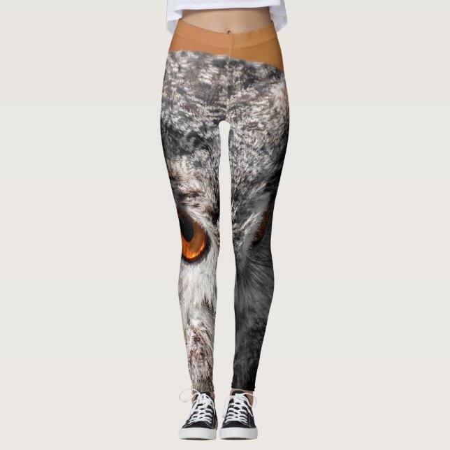 Uggla Stare Leggings (Framsida)