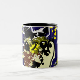 Uggla stjärnor Två-Tonad mugg