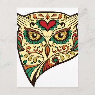 Uggla Sugar Skull Vykort