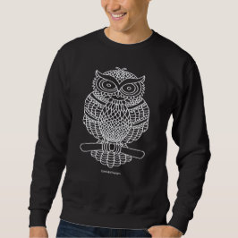 Uggla (svart) - Herrens sweatshirt