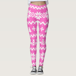 Uggla svettare julbalar i mönster leggings