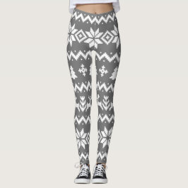 Uggla svettare julbalar i mönster leggings