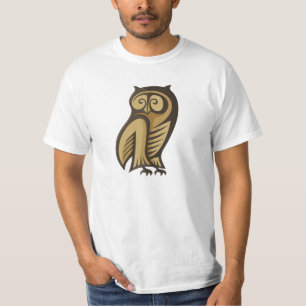 Uggla Symbol Färg T-shirt