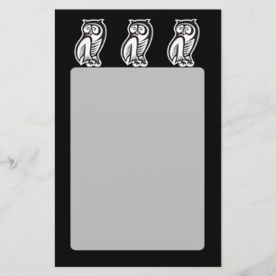 Uggla Symbol White Flygblad
