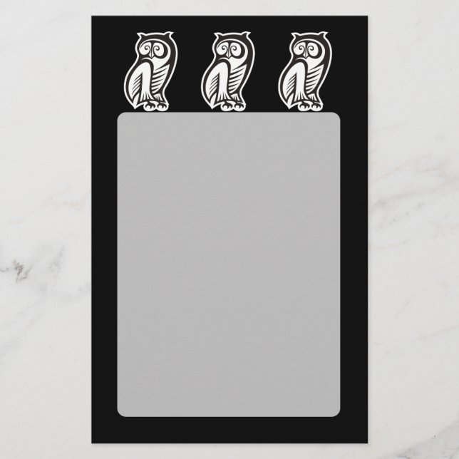 Uggla Symbol White Flygblad (Framsidan)