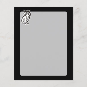 Uggla Symbol White Flygblad