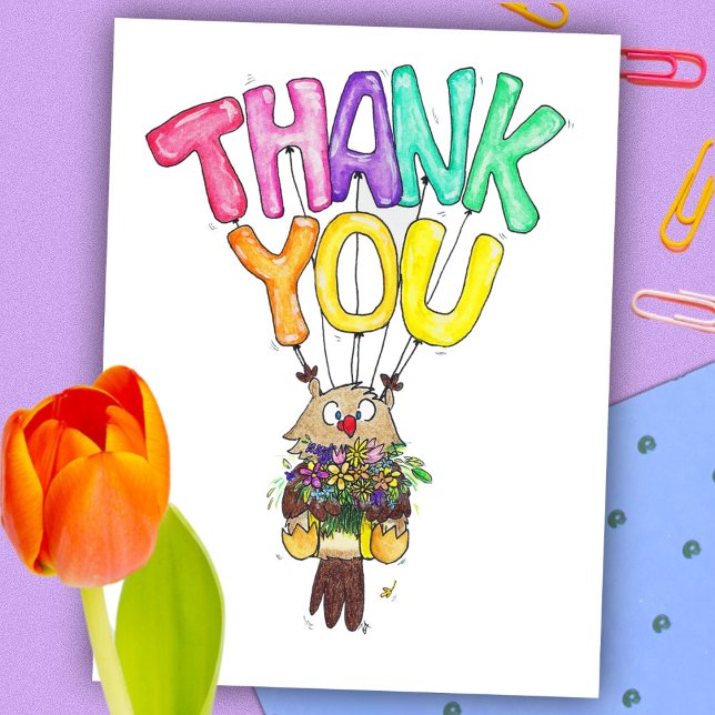 UGGLA TACK vykort av Nicole Janes (Skapare uppladdad)