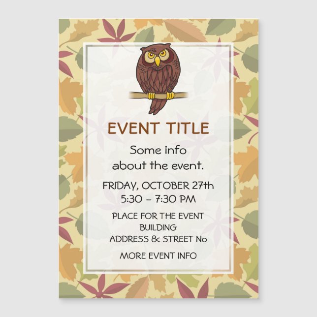 Uggla Tecknad (Framsida)