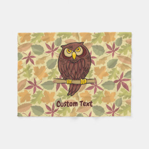 Uggla Tecknad Fleece Blanket