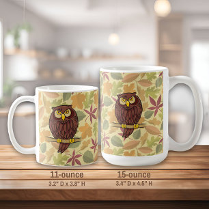 Uggla Tecknad Kaffemugg