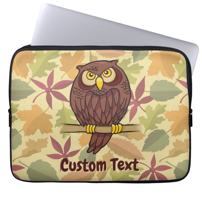 Uggla Tecknad Laptop sleeve (Framsidan)