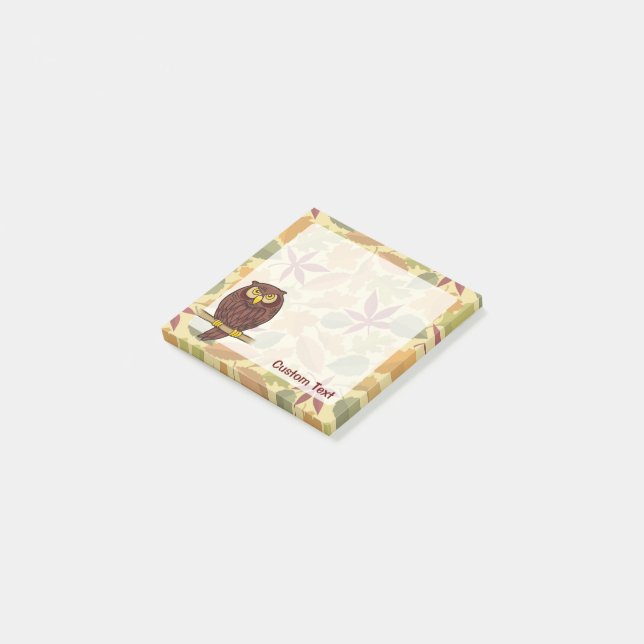 Uggla Tecknad Post-it Block (Vinklad)