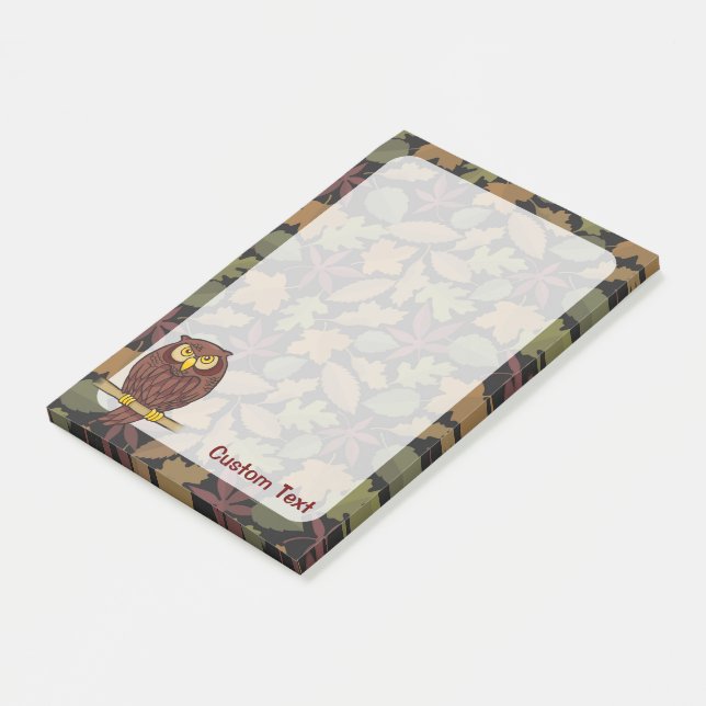 Uggla Tecknad Post-it Block (Vinklad)