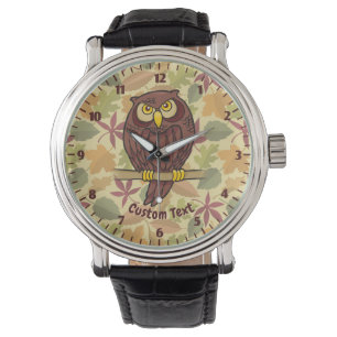 Uggla Tecknad Wristwatch Armbandsur
