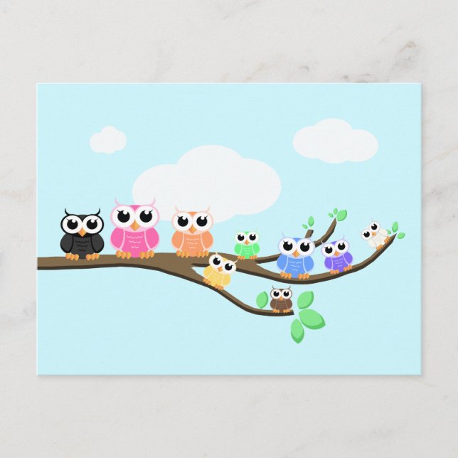 "UGGLA tillsammans nu" Vykort (Framsida)