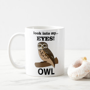 Uggla tittar in i min Ögon Uggla Kaffemugg