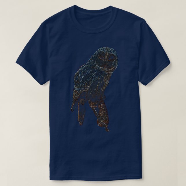 uggla uggla färgad t shirt (Design framsida)