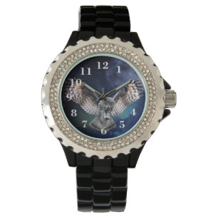 Uggla under flygning armbandsur