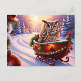 Uggla under helgdagarna vykort