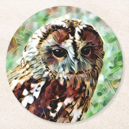 UGGLA UNDERLÄGG PAPPER RUND