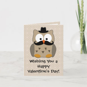 Uggla Valentine Note Helgkort