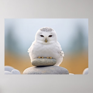 Uggla Vild Bird Animal Tranquil fredliga Poster