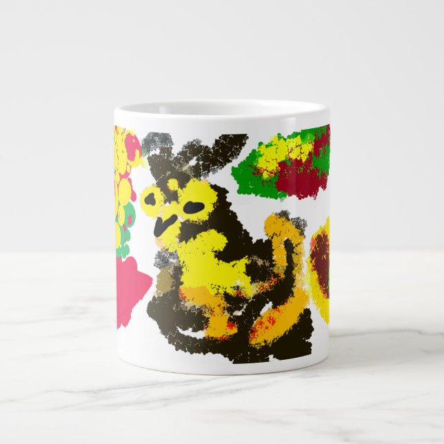 Uggla vind hösten jumbo mugg (Framsidan)