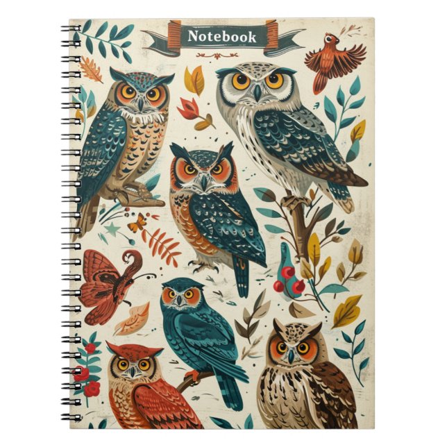 Uggla Vintage Anteckningsbok (Framsidan)