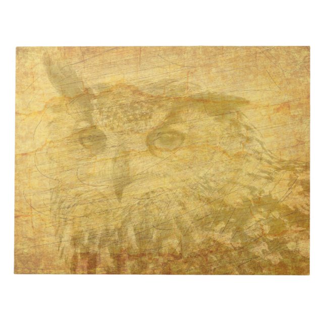 Uggla Vintage Papper Anteckningsblock (Framsida)