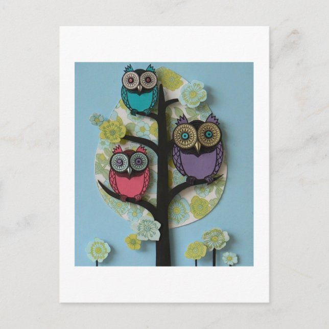 uggla vykort (Framsida)