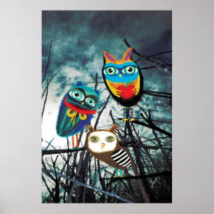 Uggla Woodland Poster