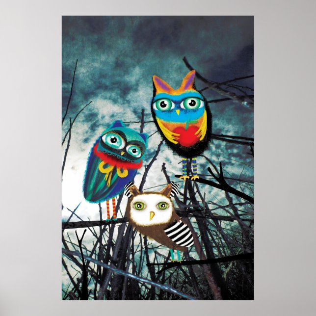 Uggla Woodland Poster (Framsidan)