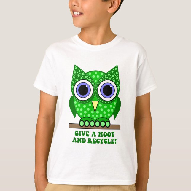ugglaåtervinna tee shirt (Framsida)
