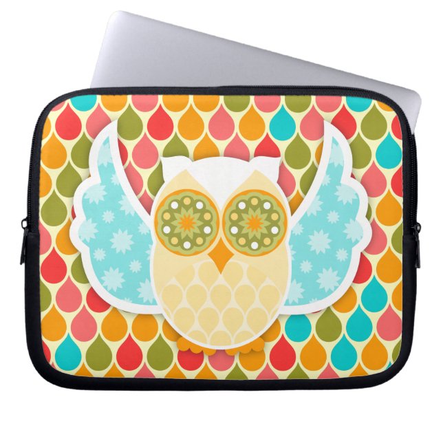 UgglaBoheme vit Laptop Sleeve (Framsidan)