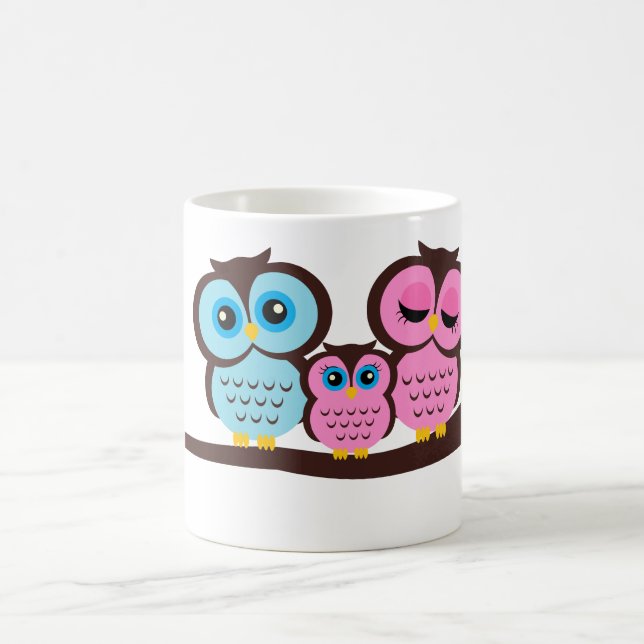 Ugglafamilj Kaffemugg (Center)