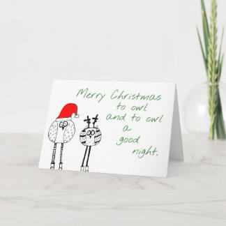 Ugglajulkort Helgkort